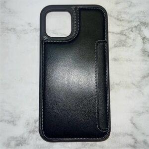 Black Leather Phone Case